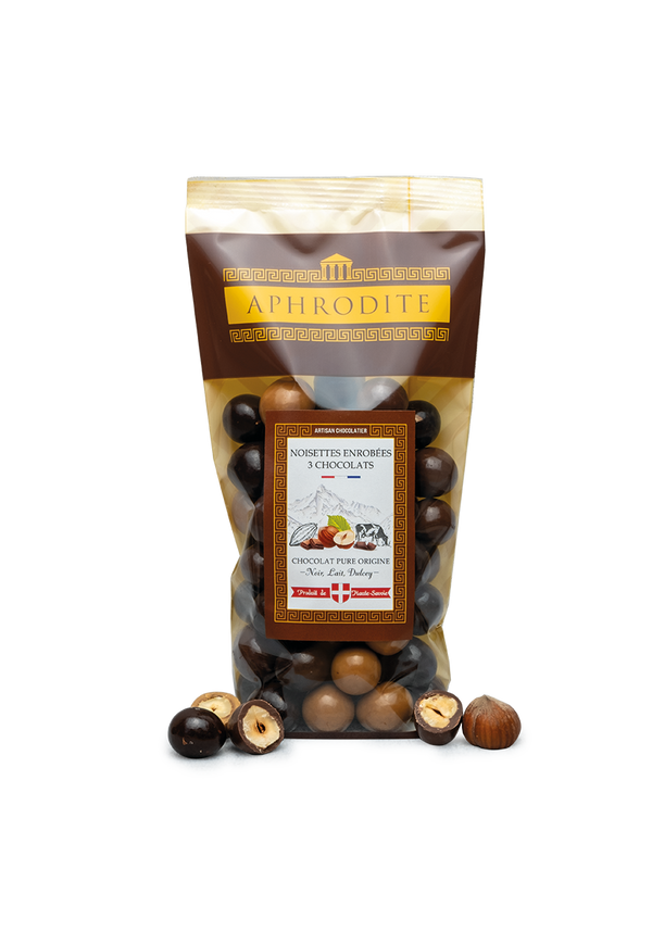 Billes de noisettes chocolat noir, lait, Dulcey